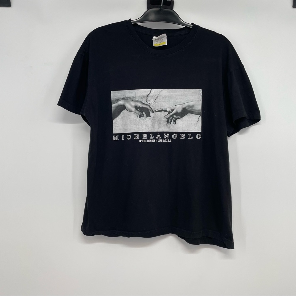 Zeus Men’s L Michelangelo art Seen T shirts